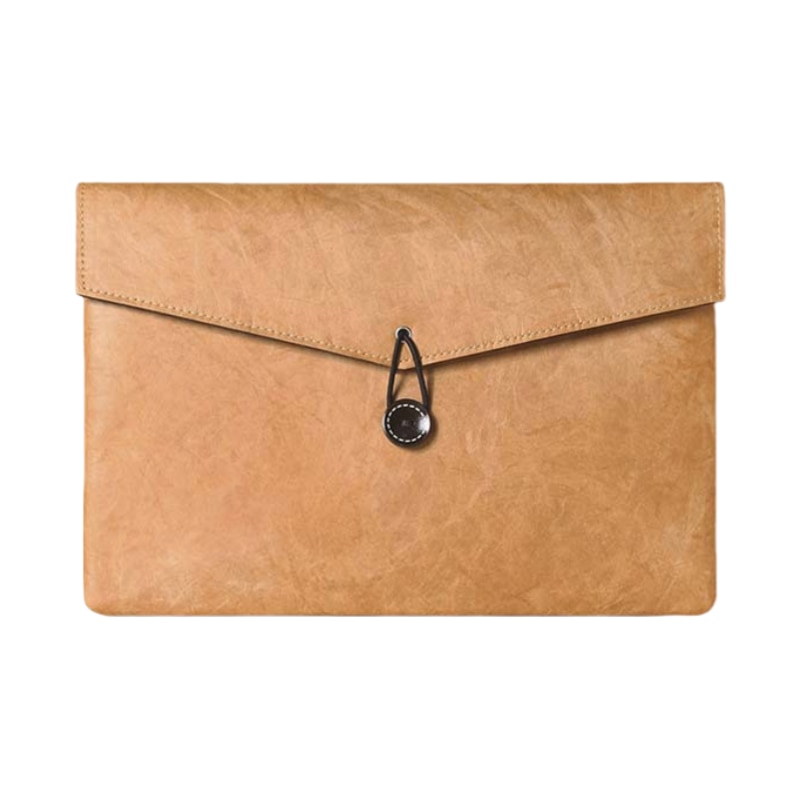 Geanta pentru laptop, 15/16 inch, subtire si usoara, la moda si versatila, impermeabila si rezistenta la uzura, 38x26cm, galben retro