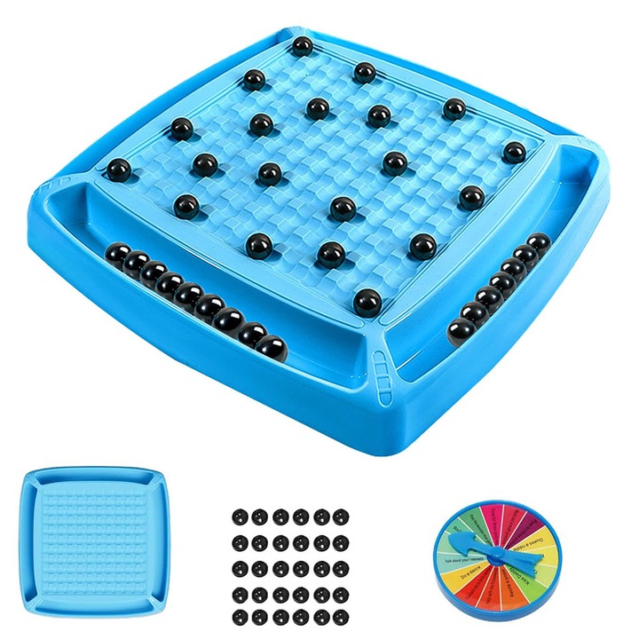 Магнитна игра на шах, 30 магнитни фигури, 2-4 играчи, семейна игра, многоцветна