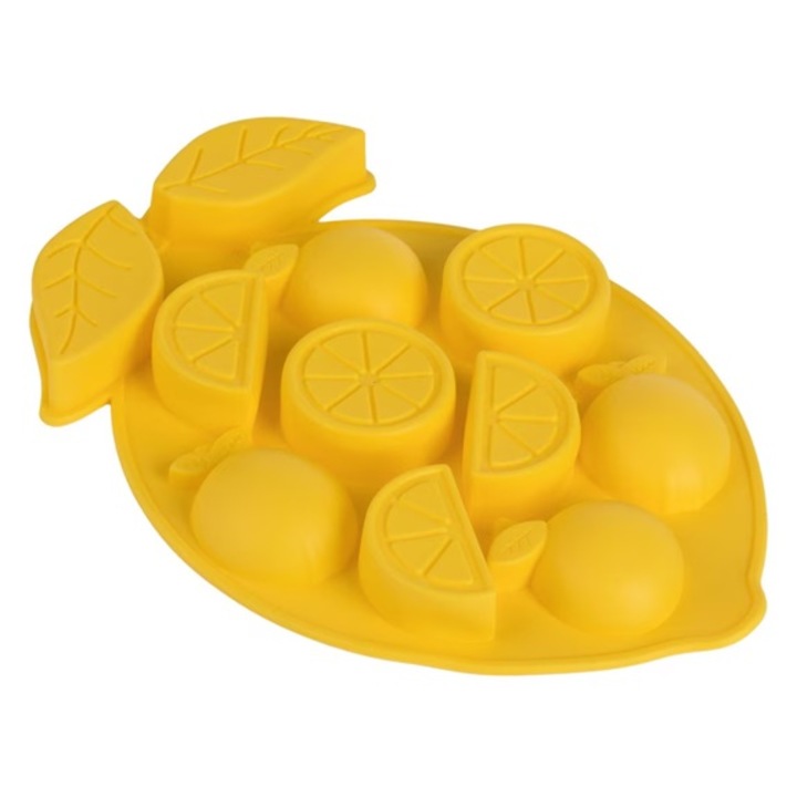 Forma Gheata Silicon, Zanox, Design Lamai, Galben, 17x24x2cm, 9 Compartimente