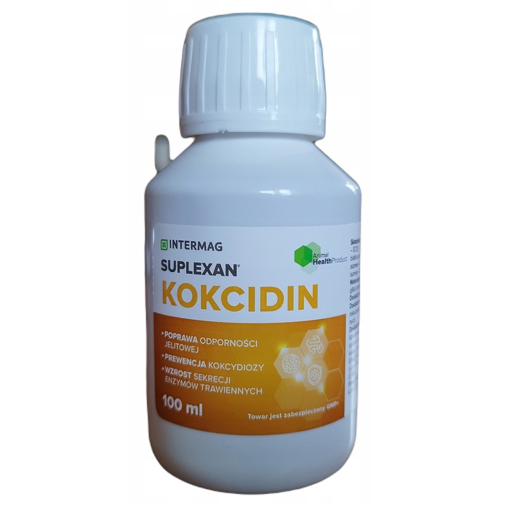 Kokcydin, INTERMAG, Prevenirea Coccidiozei, Imbunatatirea Imunitatii, Sprijina Sistemul Digestiv, Pentru Pasari De Curte Si Acvatice, Fara Perioada De Interdictie, Capacitate 100 ml