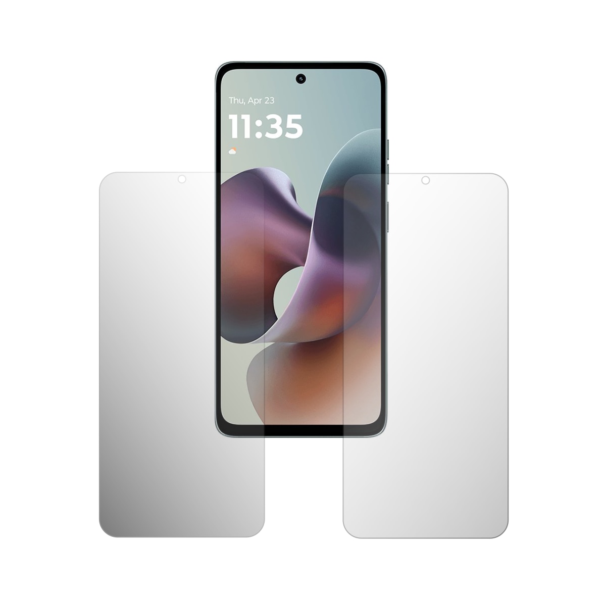 Set 2X Folie Protectie Ecran iSkinz pentru Motorola Moto G56 - Case friendly, Invisible Skinz HD, Siliconica Ultra-Clear cu Acoperire Totala, Adeziva si Flexibila