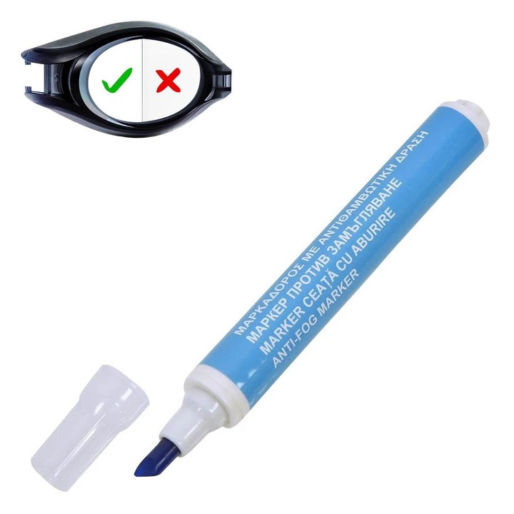 Marker cu Efect Anti Aburire 10ml, Ulei Special, Usor de Aplicat, Rezistent la Apa, Ideal pentru Oglinzi si Geamuri