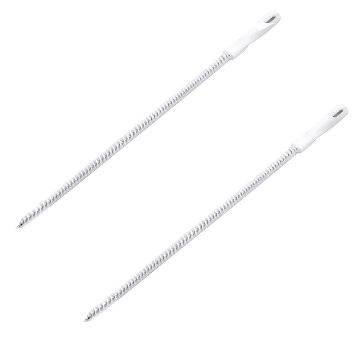 Set 2 perii flexibile curatare scurgeri, alb, 60cm