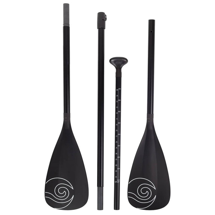 Vasla 2 in 1 SUP/Caiac Sun Reflections 4 piese – Usoara, reglabila, din carbon