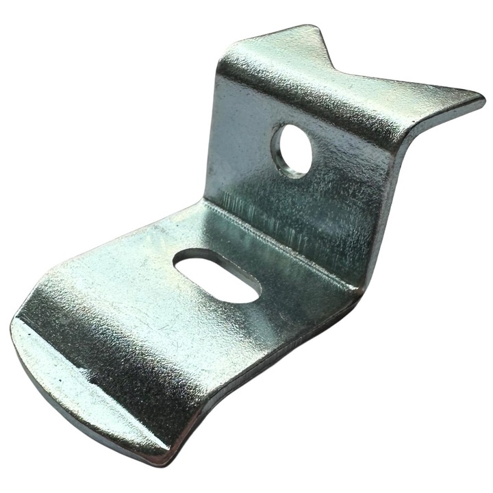 Coltar metalic mobila 49x23 mm, tabla fier 1.5 mm, vopsit electrostatic negru