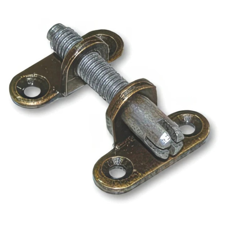 Сваляща се мебелна конекторна връзка, стоманена ламарина, 35x15 мм