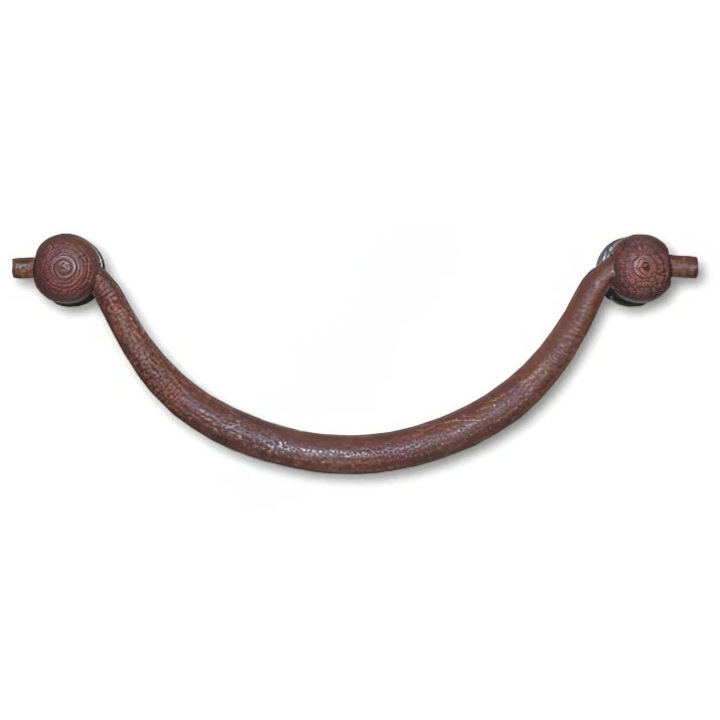 Maner rustic mobilier 134x55 mm zinc antic rust prindere 104 mm