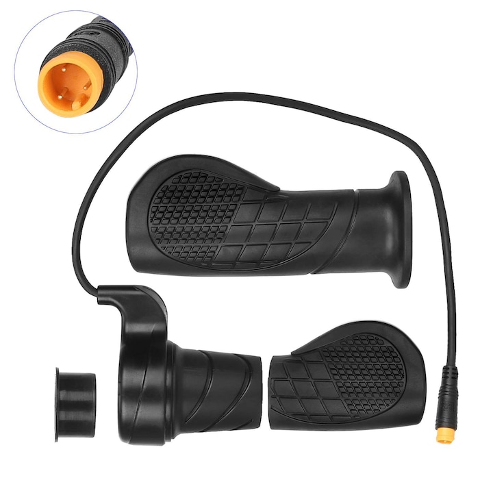 Set maner acceleratie cu gaz Higo 3 Pin, Grip Wuxing FT76X, negru, 30cm