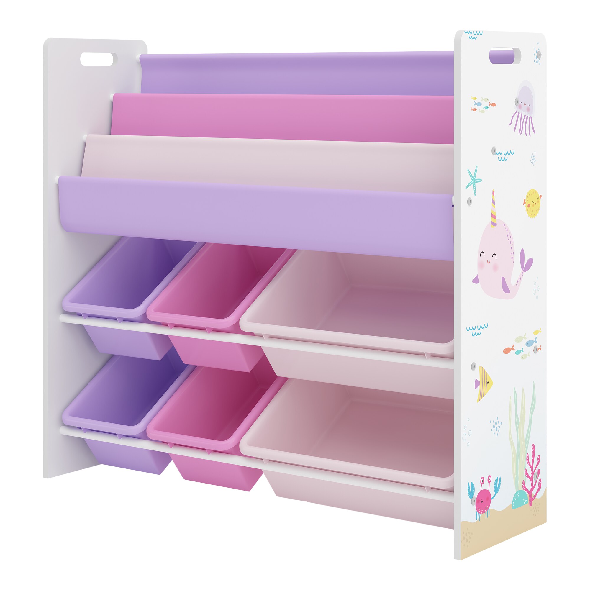 Raft copii, en.casa, Rodoy, 78 x 86 x 26, 5 cm, pal, poliester, plastic ...