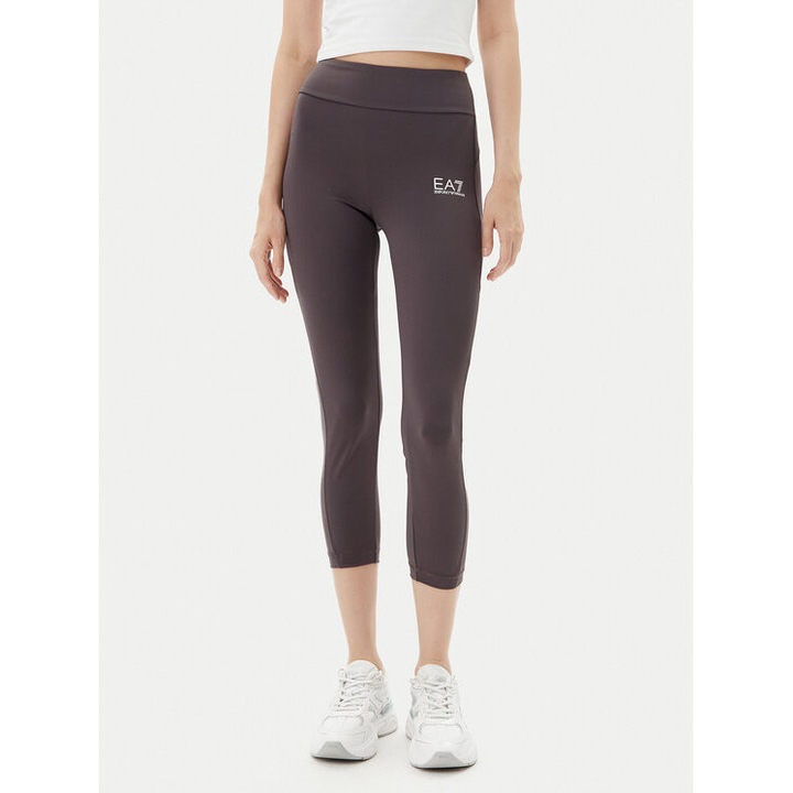 Noi leggings Ea7 Emporio Armani, 7W000239 AF12627, Polieszter/Elasztan, Barna, Barna