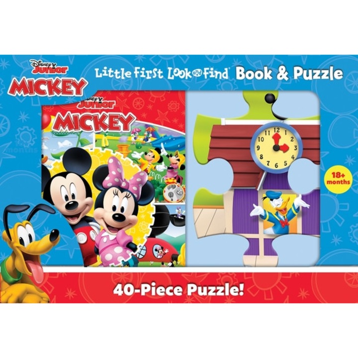 Disney Junior Mickey Mouse Clubhouse Little First Look and Find Book & Puzzle, Pi Kids
