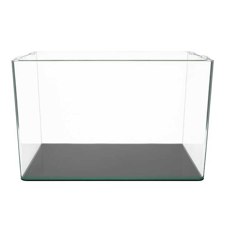 Acvariu pesti AquaView Model Curve 25L cu capac sticla, acvariu decor curbat cu colturi rotunjite, 40×25×26 cm, Aqua Pad inclus, acvariu 25 litri cu capac transparent, sticla clara 5 mm