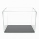 Acvariu pesti AquaView Model Curve 25L cu capac sticla, acvariu decor curbat cu colturi rotunjite, 40×25×26 cm, Aqua Pad inclus, acvariu 25 litri cu capac transparent, sticla clara 5 mm