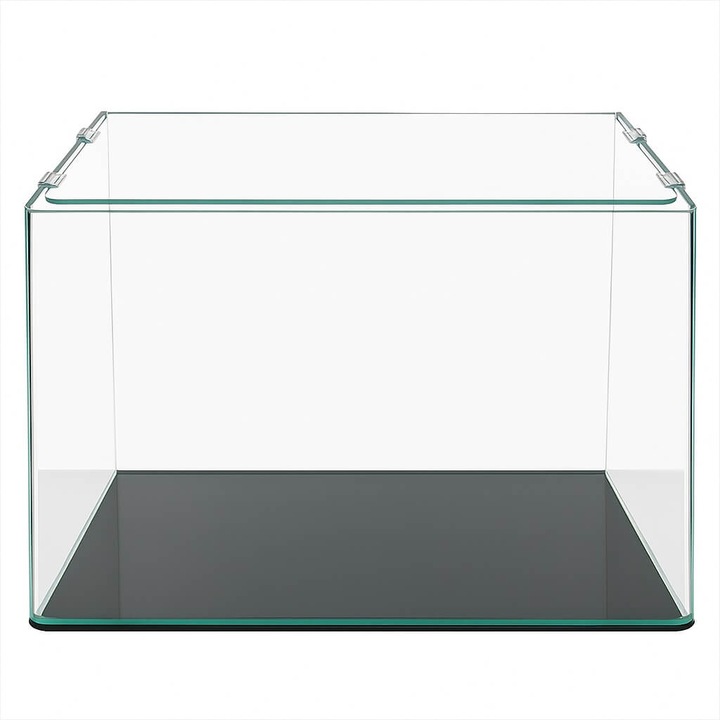 Acvariu pesti 50L net ElegantGlass Model Curve 54 litri cu capac si sticla curbata, margini slefuite, 50×32×34 cm, acvariu cu capac de sticla inclus, acvariu pesti mare, acvarii pentru pesti premium, pentru birou sau locuinta