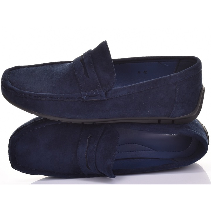Мъжки мокасини, Martinus, ежедневни, велурени,
