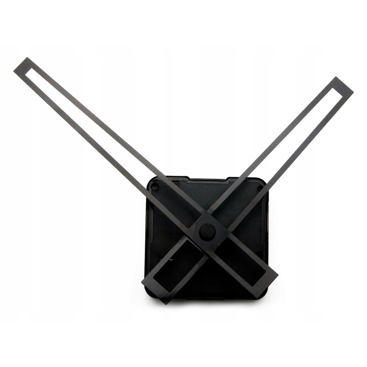 Mecanism ceas de perete, ModernClock, set 1 mecanism, 2 indicii, negru, 56x56mm