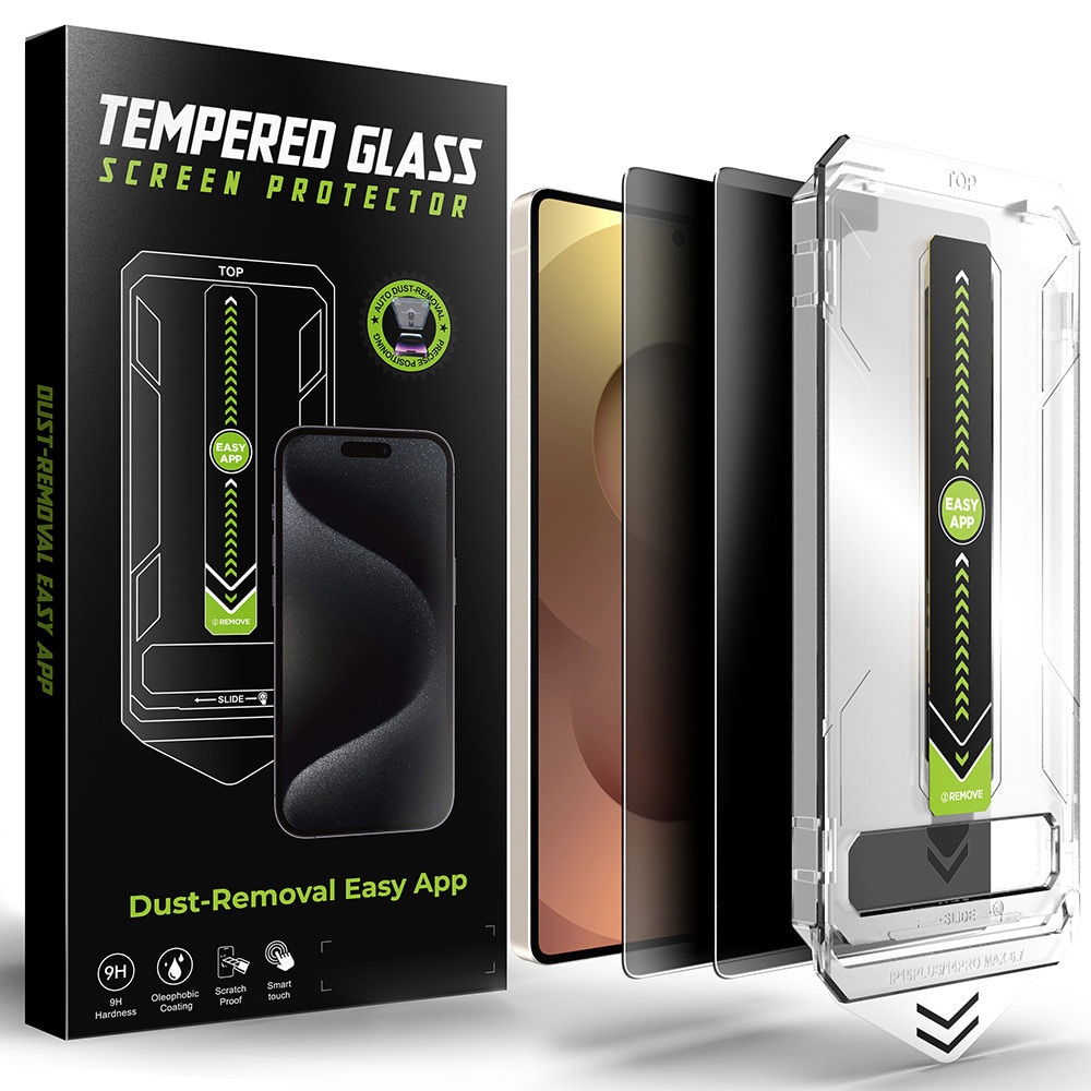 Pachet 2 buc Folie Sticla Privacy pentru Samsung Galaxy S25 Ultra Daden TitanGlass, Kit de instalare usoara si rapida cu dispozitiv de potrivire automata, Protectie Profesionala, Ultra Rezistenta