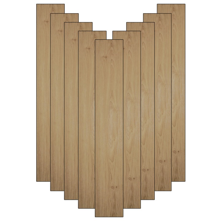 Set 36 placi PVC autoadezive pentru podea imitatie lemn NEXTLY, waterproof, ajustabile, maro, 91.44x15.24cm, suprafata acoperire 5mp