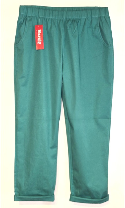 Pantaloni dama bumbac, turcoaz marimea 7XL