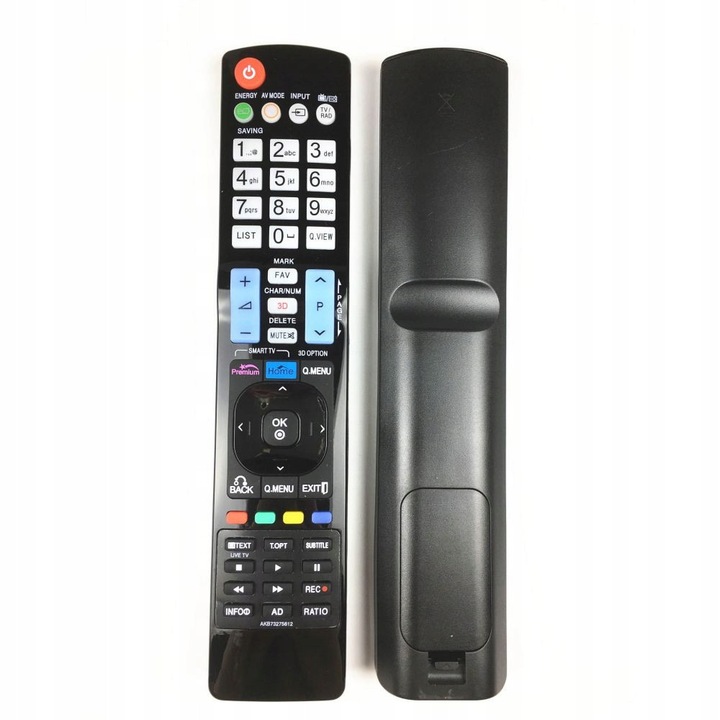 Telecomanda CARDSPLITTER AKB73275612 pentru TV, material ABS, butoane moi