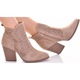 Botine dama Martinus, piele intoarsa, toc inalt, negru, design elegant