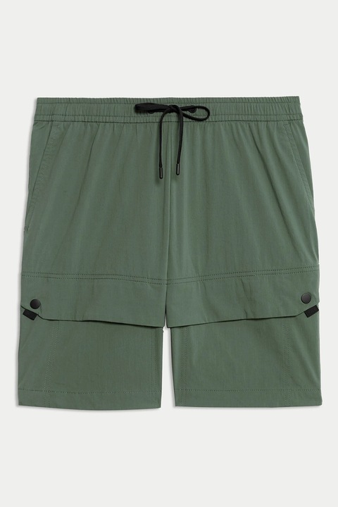 Marks & Spencer, Pantaloni scurti cu snur si buzunare laterale, Verde sparanghel