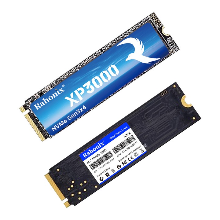 Rahonix SSD 1TB M.2 NVMe PCIe3.0x4 Disc in stare solida, 22x80mm, viteza de citire 3500MB/s