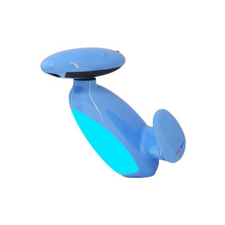 Kihúzható fürdőszobai mosdócsaptelep, kék