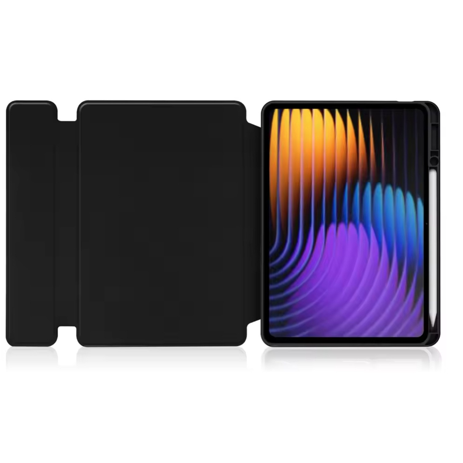 Husa cu Tastatura Wireless pentru Xiaomi Pad 7 / 7 Pro 11.2" – Neagra, Suport Integrat, Atasament Magnetic, Piele Ecologica + Plastic, Potrivire Perfecta