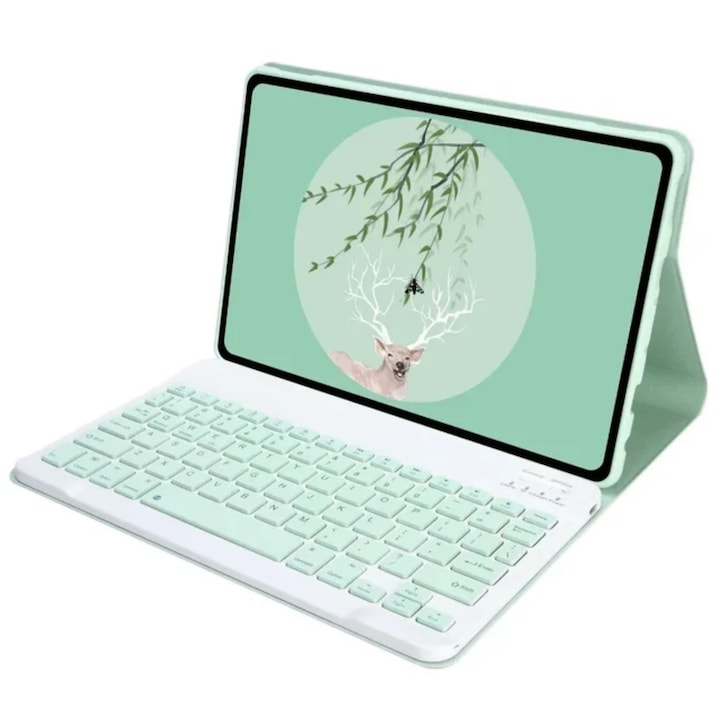 OEM Billentyűzetes Tok És Bluetooth Xiaomi Mi Pad 6 / 6 Pro 11" 2023 Zöld