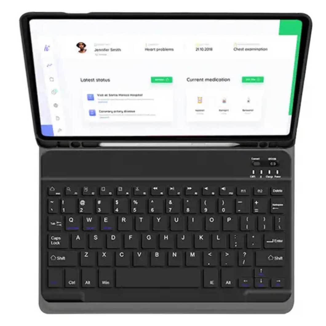 Keyboard Husa Pentru Samsung Galaxy Tab S9 Fe 10.9 Sm-X510 Sm-X516 Roz