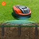 Cablu de delimitare a perimetrului ECD Germany universal, pentru masina de tuns iarba robotizata 100m cu 400, tarusi si 24 conectori, sarma din cupru cositorit pentru gradina compatibil cu Gardena, Bosch, Husqvarna si Wor