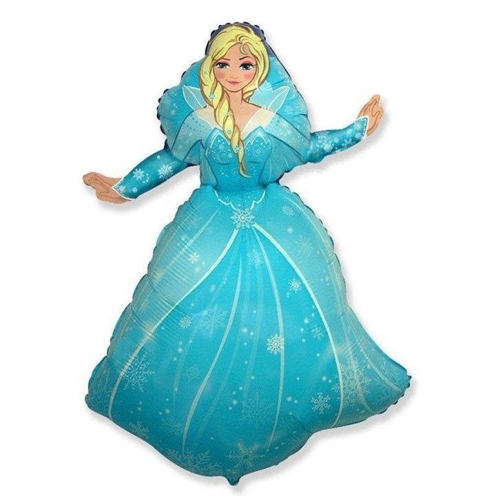 Foliowy Ksiezniczka Elsa léggömb, Kraina Lodu, 90 cm, szett