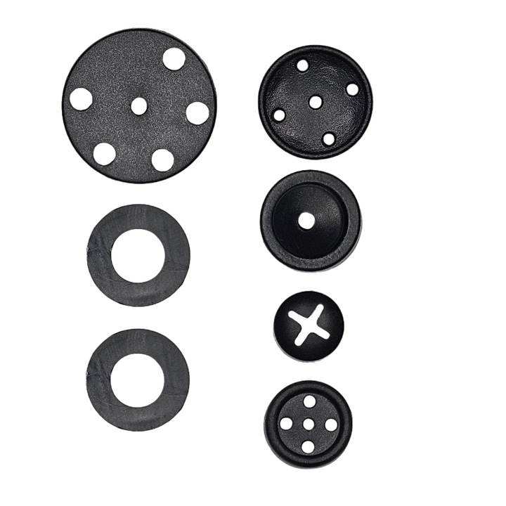 Butoane de mascare cu 7 piese pentru mini camera spion cu modul de lentila, Onshop, Negru