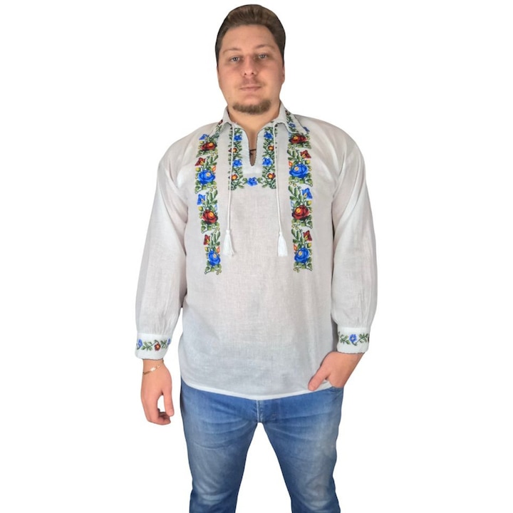 Ie férfi CPB1 kristályfehér/zöld pulóver, 3XL méret