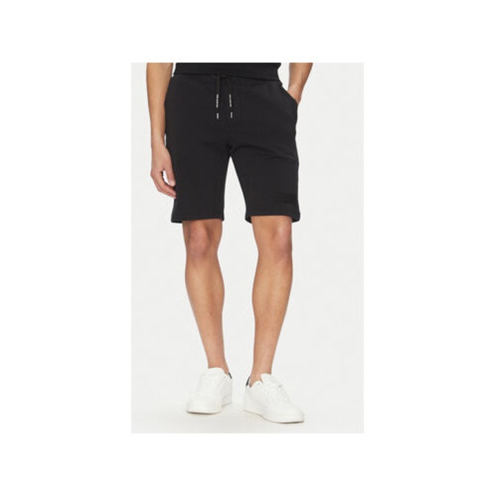 Pantaloni scurti sport barbati Paul Shark, 25411850, Bumbac/Nylon, Negru, Negru