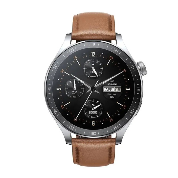 Ceas inteligent Joyroom JR-FC2 Pro, Bluetooth 5.4, 350 mAh, argintiu