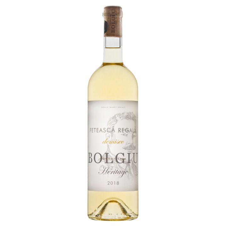 Vin Demisec Feteasca Regala Heritage Cramele Bolgiu - 750 ml