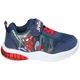 Детски спортни обувки, Marvel, Спайдърмен, Sp4345, Лицензирани маратонки, Регулируеми с велкро, Подметка със светлини, Тъмносин, Син/Тъмносин