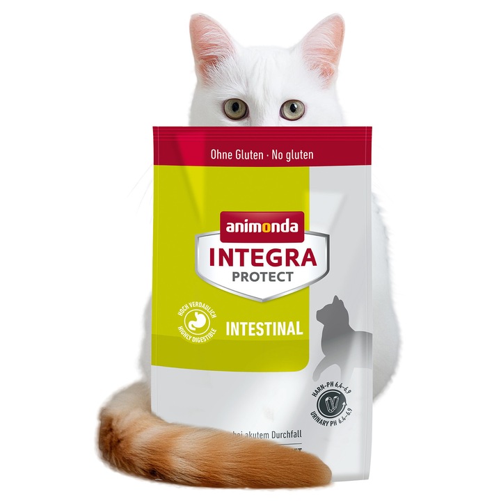 Суха храна за котки, Animonda Integra Protect, 1.2 кг, пилешко, без глутен, за остра диария