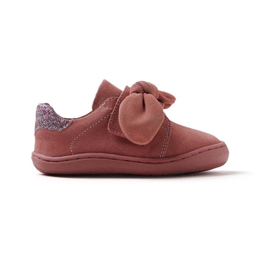 Gioseppo, Pantofi sport de piele intoarsa cu aplicatie funda, Roz, 25 EU