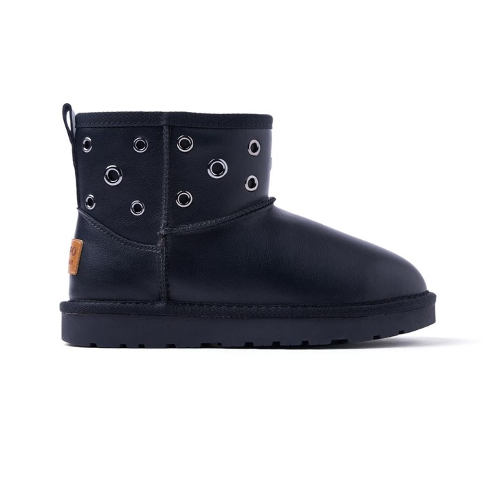 Gioseppo, Ghete de piele ecologica Eyelet Australian, Negru