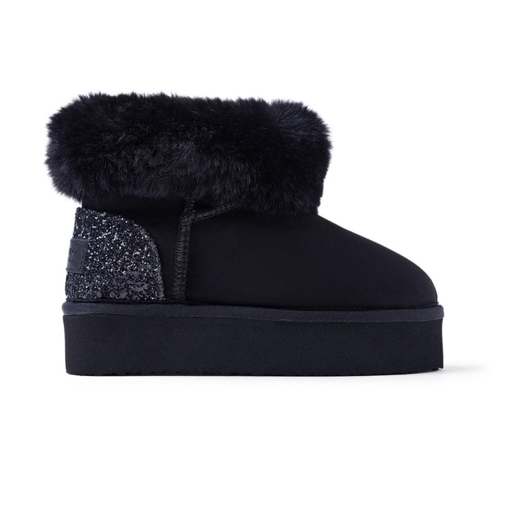 Gioseppo, Ghete din material textil cu particule stralucitoare Portage, Negru