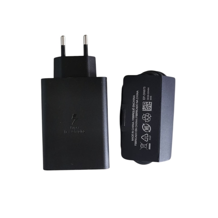 65W-os hálózati töltő + Type-C / Type-C kábel, G-Tech CT-093, USB-C*2, USB*1, POCO F7 Ultra kompatibilis, gyorstöltés, fekete