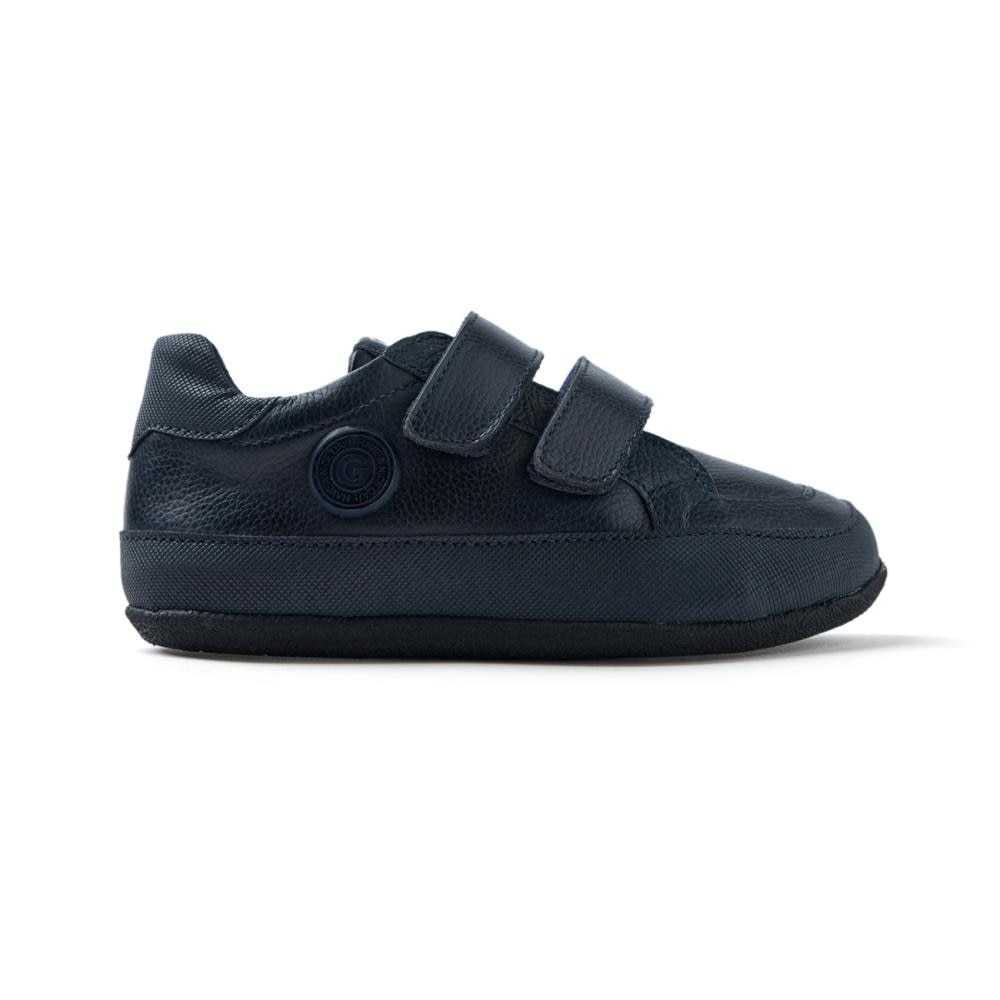Gioseppo, Pantofi sport de piele cu velcro, Bleumarin, 30 EU