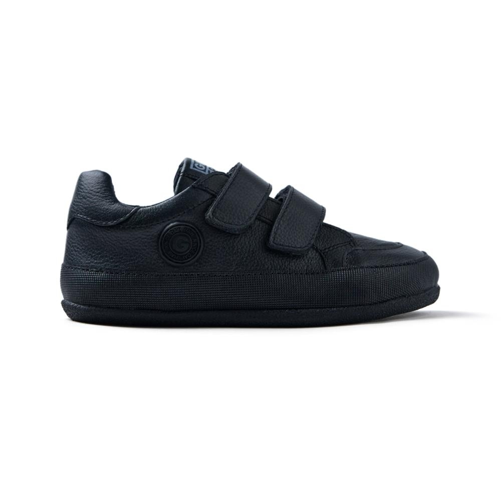 Gioseppo, Pantofi sport de piele cu velcro, Negru, 35 EU