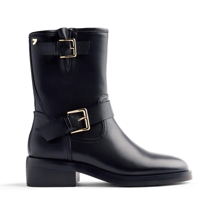 Gioseppo, Ghete de piele ecologica cu catarame, Negru