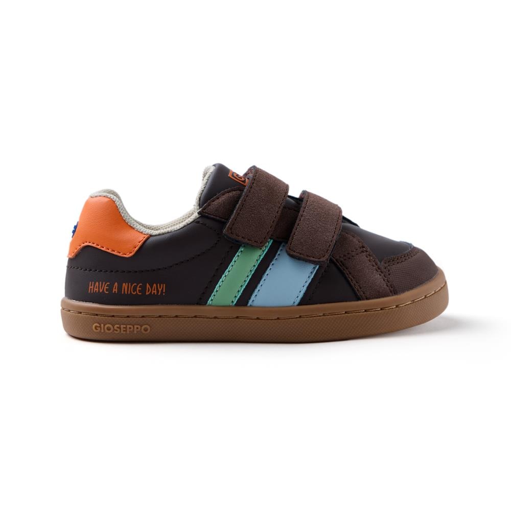 Gioseppo, Pantofi sport cu velcro, Maro, 20 EU