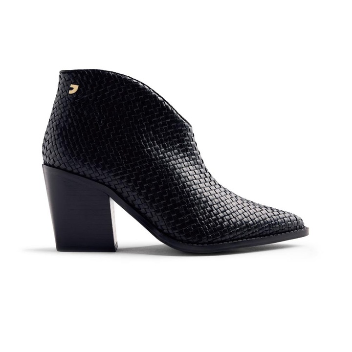 Gioseppo, Ghete de piele cu toc masiv Erhard, Negru