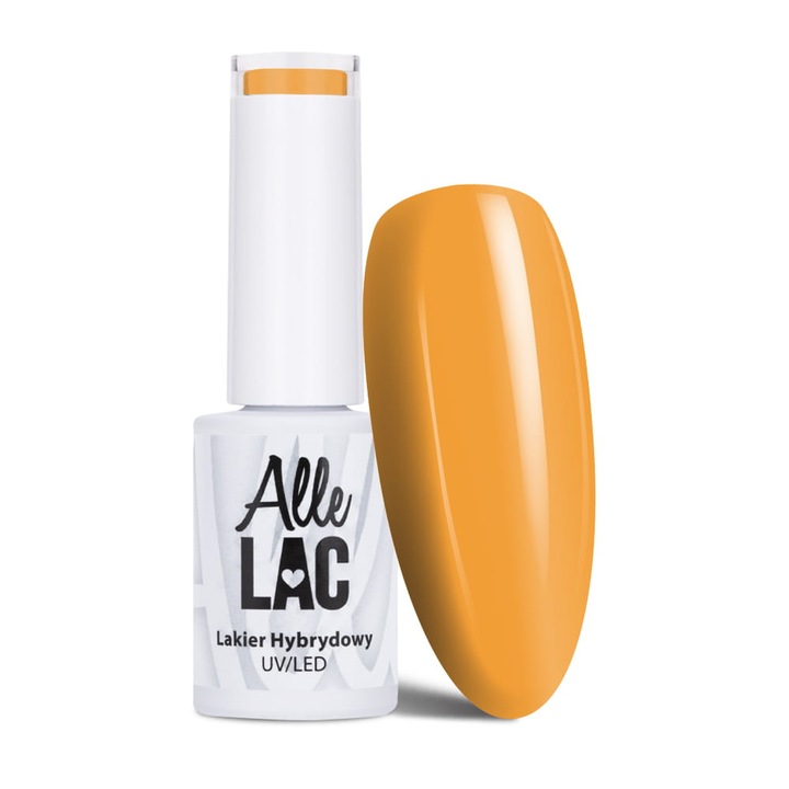 Oja hibrida AlleLac Colectia Masquerade 5g Nr 92, combinatie de portocaliu si galben, usor de aplicat